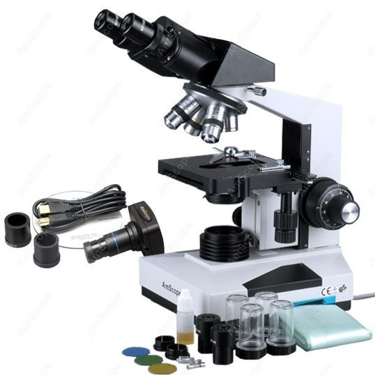 Microscope Compound 40X - Microscope composé biologique binoculaire AmScope 40X