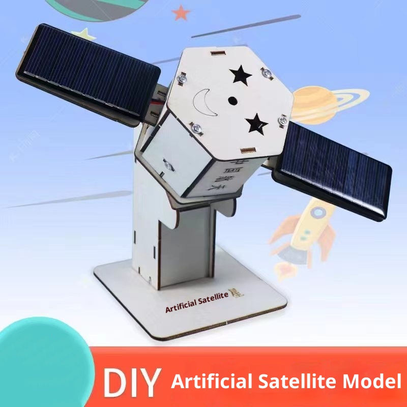 Science Toys - Kit de Montage DIY Satellite Solaire
